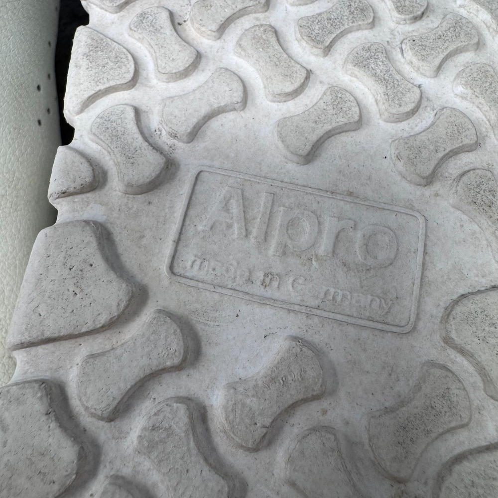 Birkenstock ALPRO White Leather Clogs Shoes Womens Size 38 / 7 Perforated Sling - Picture 11 of 11